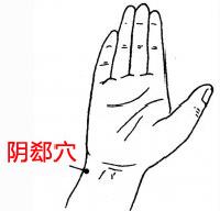 阴郄-体表示意图