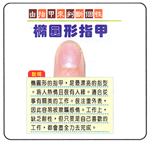 看指甲形状来判断个性