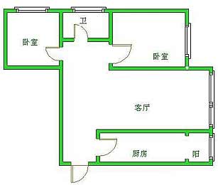 缺西南角的户型图 缺西南角的户型图