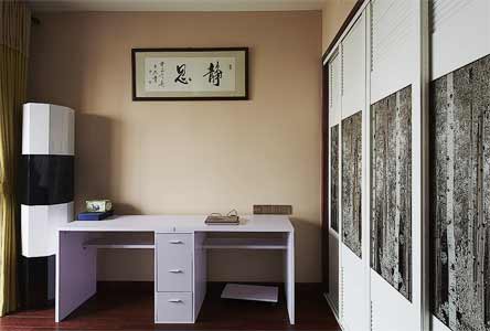 带字画的书房效果图 带字画的书房效果图