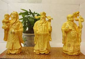 金色福禄寿三星 福禄寿三星